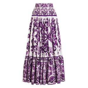 Юбка макси с принтом Majolica