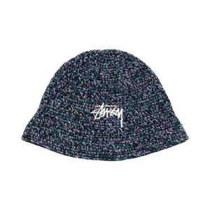 Панамы Stussy Hemp Stock Knit Bucket Hat 'Multi Navy'