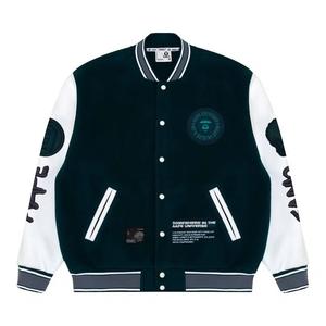 Куртки AAPE Moonface Embroidered Jacket 'Зеленый/Темно-синий'