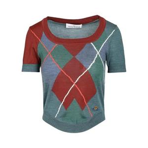Футболки с коротким рукавом Vivienne Westwood Argyle Bodice Tee 'Мультиколор'