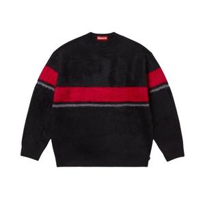 Свитеры Supreme Brushed Stripe Sweater 'Black'
