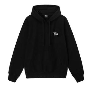 Худи Stussy Basic Pigment Dyed Hoodie 'Black'