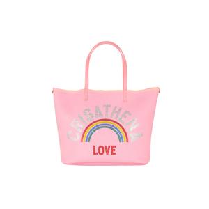 Glam Rainbow Middle Tote Bag в розовом цвете