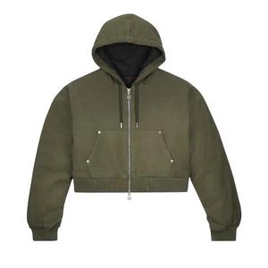 Куртка на молнии Air Jordan x Travis Scott с капюшоном из канваса 'Cargo Khaki'