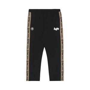 Спортивные штаны AAPE Moonface Patch Sweat Track 'Чёрный'