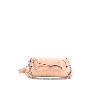 Маленькая сумка на плечо Horsebit Chain Vertical Quilted Leather