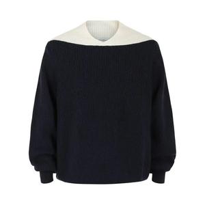 Топы Ferragamo Two Tone Knit Sweater 'Белый'