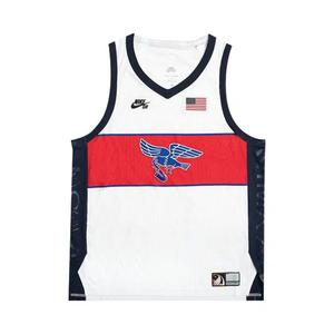 Джерси Nike SB Team USA Dri-FIT ADV Sleeveless Skate Jersey 'White/Sport Red/Obsidian/Black'