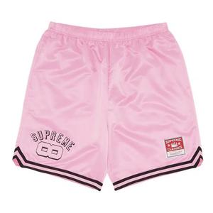 Шорты Supreme x Mitchell & Ness Satin Basketball Short 'Розовый'
