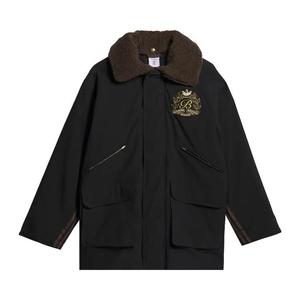 Пальто adidas x Blondey Chore Coat 'Черный/Коричневый'