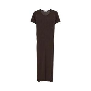 Длинные платья Lemaire Column Dress With Slits 'Chocolate'