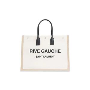 Tote Bags Saint Laurent Rive Gauche Lino Legend Large Tote Bag 'Натуральный'
