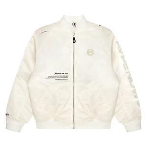 Бомберы AAPE Moonface Patch Zip-Up Bomber 'Ivory'