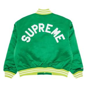 Варсити-куртки Supreme x Mitchell & Ness Satin Varsity Jacket 'Green'