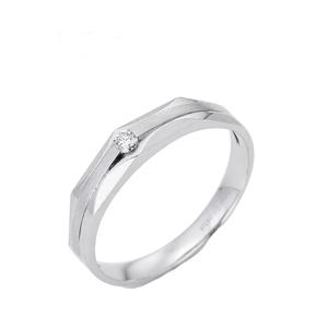 LITZ кольцо с бриллиантом из белого золота 18K C-WB0039F