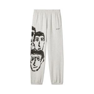 Off-White Faces Slim Sweatpants 'Серый/Черный'