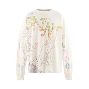 Футболки с длинным рукавом SAINT Mxxxxxx Coco Long Sleeve T-Shirt 'Белый'