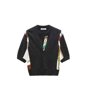 Топ Foulard Statements в технике пэчворк