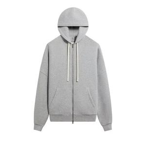 Худи Kith & Kin Plush Fleece Hiroshi Zip Front Hoodie 'Средний серый меланж'