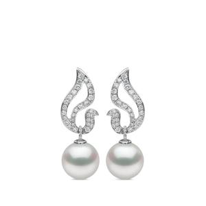 Серьги Duchess из белого золота с жемчугом и бриллиантами