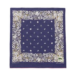 Шарфы Kapital Fastcolor Selvedge Bandana (Churchill Garden) 'Фиолетовый'