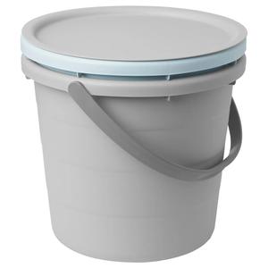 PEPPRIG Набор из 3 ведер с крышкой