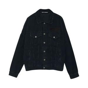 Джинсовые куртки Palm Angels Corduroy Logo Denim Jacket 'Black'