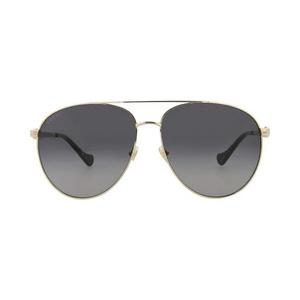 Очки Gucci Aviator-Frame Metal Sunglasses 'Gold Grey'