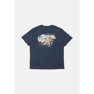 Футболка с графическим принтом «Bear Fish» для всех
