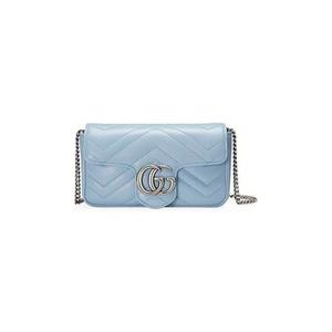 Сумки через плечо Gucci GG Marmont Super Mini Bag «Пастельно-голубой»