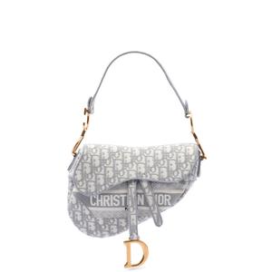 Сумка на плечо Oblique Embroidered Canvas Saddle Bag (2020 год)