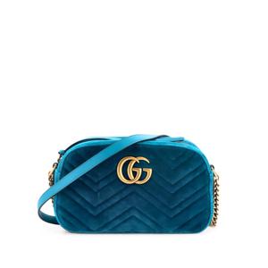 Маленькая сумка через плечо GG Marmont Shoulder Bag Matelasse Velvet
