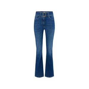 Джинсы bootcut с поясом