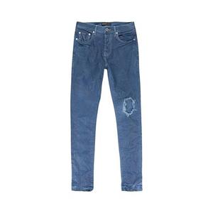 PURPLE BRAND Узкие джинсы с глубоким контрастным швом 'Blue'