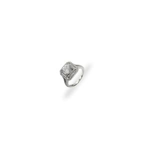 Кольцо MJ Jewellery 925 стерлинговое серебро SC523 с покрытием из белого золота