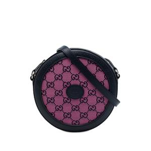 2016-2026 GG Canvas Retro Round crossbody bag