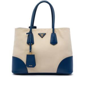 Сумка Double 2010-2026 большая из канваса и кожи Saffiano