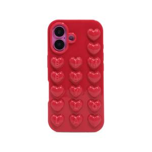 Красный глянцевый чехол для iPhone 16