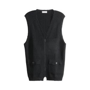 Жилеты Yohji Yamamoto Pour Homme Pocket Detail Zip Vest 'Черный'