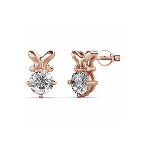Серьги-гвоздики Treasure Bling Pendant Stud в розовом золоте с кристаллами SWAROVSKI®