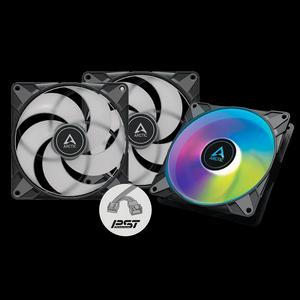 ARCTIC P14 PWM PST A-RGB 140 мм вентилятор — черный (тройной комплект)