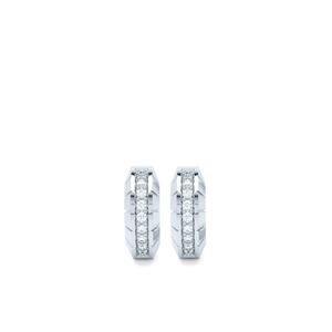Серьги Eternity из белого золота с бриллиантами