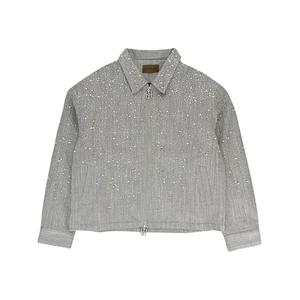 Куртка Light Grey со стразами