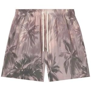 Плавки Palm Angels Sunset Palms Swimshorts 'Бежевый/Черный'