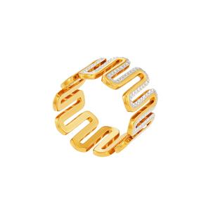 HABIB 916/22K Кольцо из желтого и белого золота 6200005YW