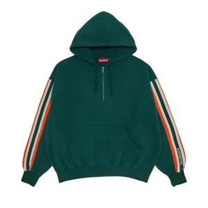 Толстовки Supreme Half Zip Худи 'Dark Green'
