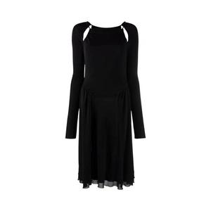 Платья миди Ferragamo Cut-Out Detailed Midi Dress 'Черный'