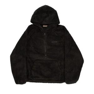Толстовки на молнии Fear of God Essentials Polar Fleece Half Zip Hoodie 'Iron'