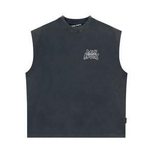 Майка Tanks Palm Angels Palm Leaf Distressed Tank 'Black/Multicolor'