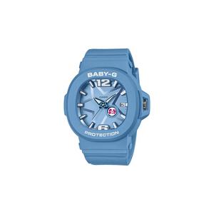 BGA-10D-2A2 Женские аналоговые часы с синим ремешком из смолы